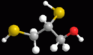 Estructura 3D del dimercaprol