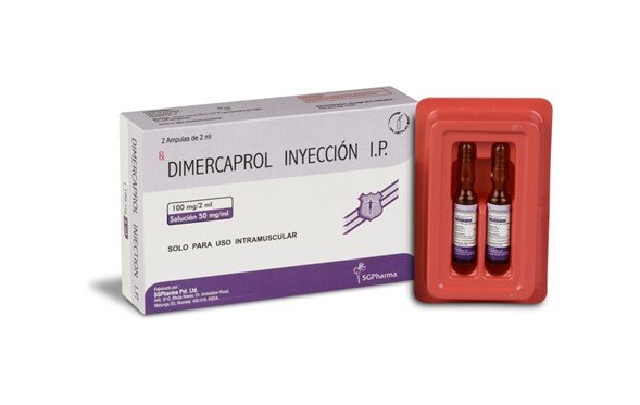 Ampollas de dimercaprol (BAL)