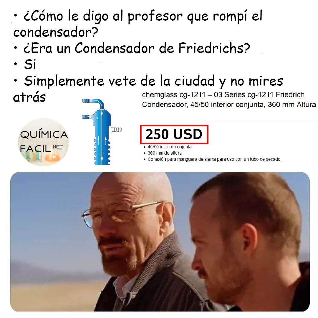 Cuando rompes material de vidrio costoso