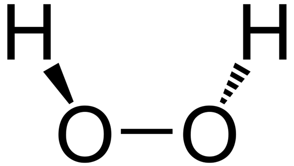 Estructura peróxido de hidrogeno