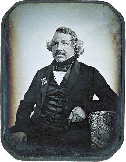 Daguerrotipo de Louis Daguerre en 1844 por Jean-Baptiste Sabatier-Blot