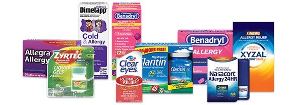 Algunos medicamentos antihistamínicos