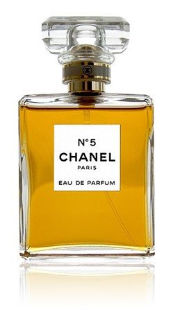 Botella de Chanel n° 5, donde el 2 metilundecanal tiene un papel preponderante