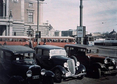 Autochrome fechado en 1934, la Ópera Real de Suecia