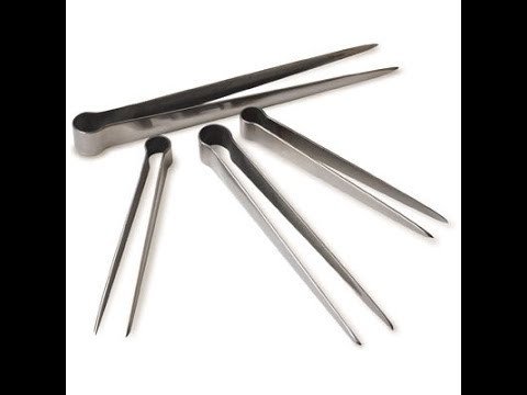 Pinzas para manipulación de vidrio