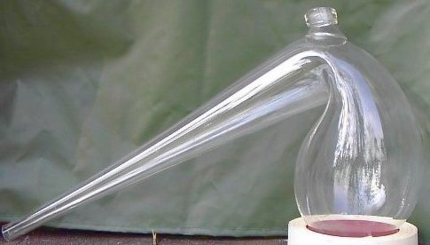 Retorta de vidrio