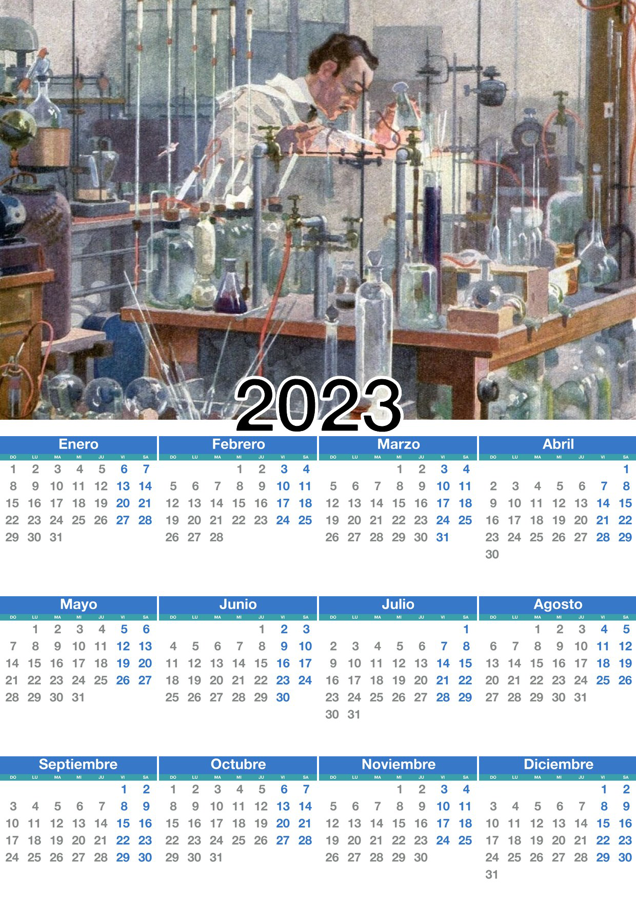 Calendario químico 2023
