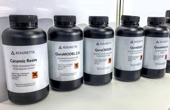 Botellas de resina para impresión en 3D