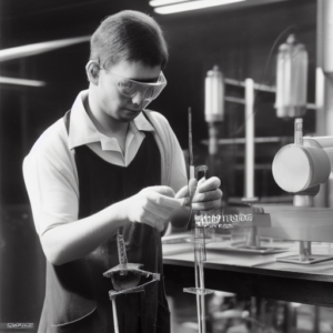 7. Medición en el laboratorio de soplado de vidrio