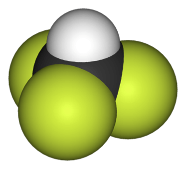 Estructura 3D del fluoroformo