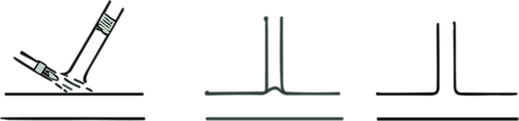 Fig 6. Junta en T por succión