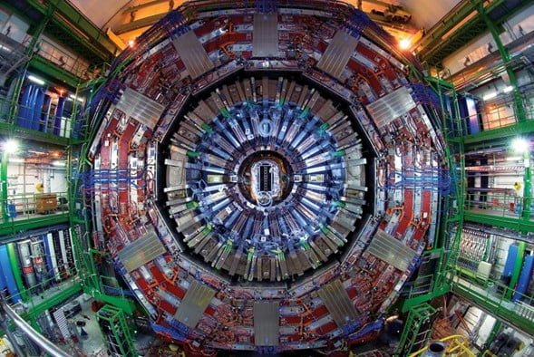 Parte interna del detector CMS, parte del LHC