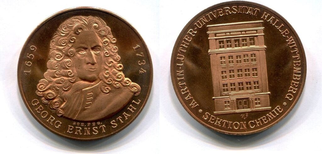 Medalla Georg-Ernst Stahl Halle/Saale, UNC