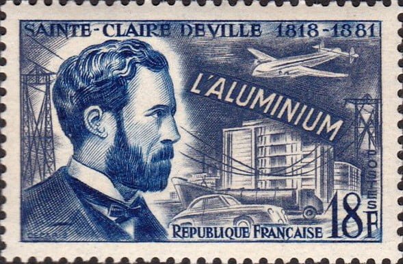 Sello postal de Francia en honor a Sainte-Claire Deville