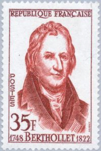 Sello postal francés en honor a Berthollet