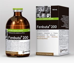 Presentación comercial de la fenilbutazona