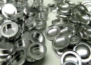 Portamuestras de aluminio, empleadas para TGA y DSC