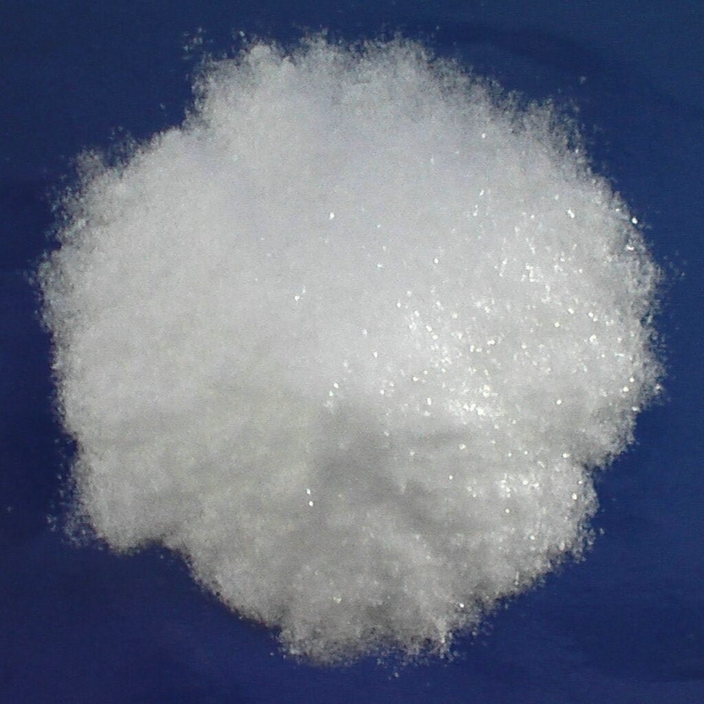Muestra de acetato de sodio (hielo caliente) comercial