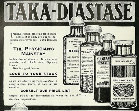 Anuncio de Taka-diastasa en 1905