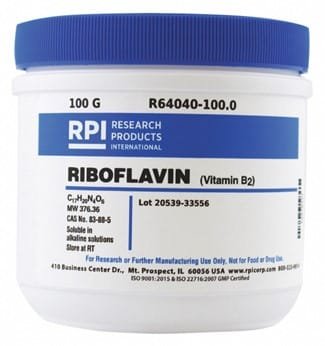 Empaque de riboflavina para investigación