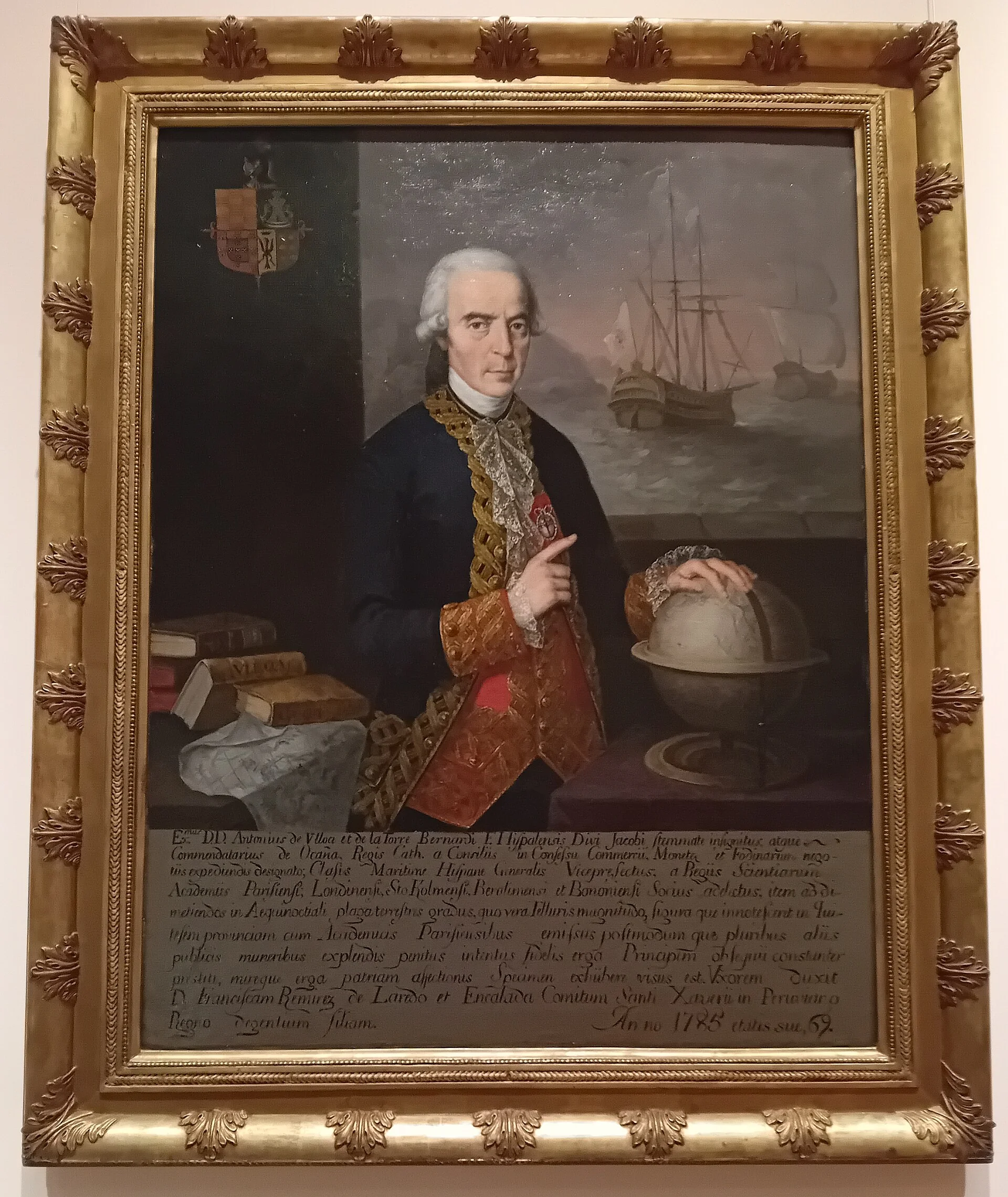 Antonio de Ulloa (1716–1795), retrato de José Roldán Martínez, siglo XIX. Museo Naval de Madrid.
Crédito: dominio público, vía Wikimedia Commons